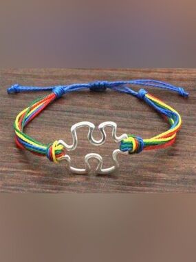 AUTISM AWARENESS Bracelet - Multicolor Cord -Unisex